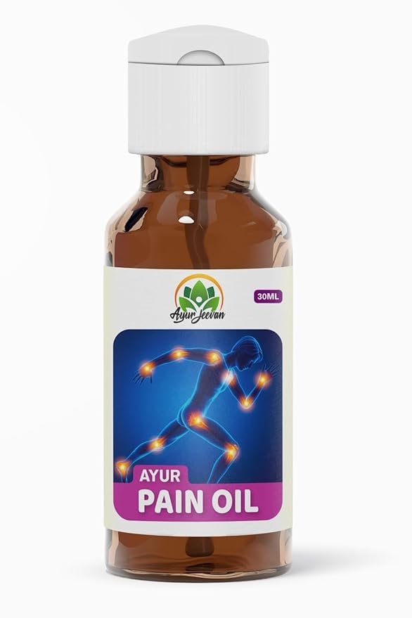 Ayur Jeevan Pain Relief Oil for Joints Pain, Muscle Pain, Knee & Back Pain | Massage Oil PAIN OIL, 30ml Pack of 2