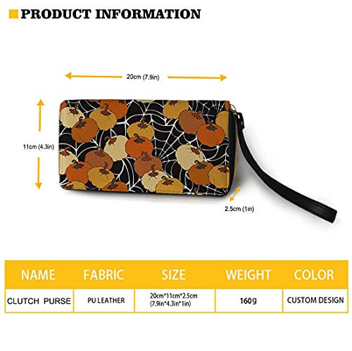 Binienty Pu Leather Wristlet Wallets For Women Girls, Cute Red Ladybug Print, Zip Arond Phone Purse Card Holder Organizer #TOP1