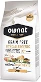 Rango de edad: Adulto Ownat Pienso para Perros de Cordero Hipoalergénico Sin Granos (3 kg) Perros con Ingredientes Naturales sin Preservantes ni Colorantes, Comida Alta en Proteínas.