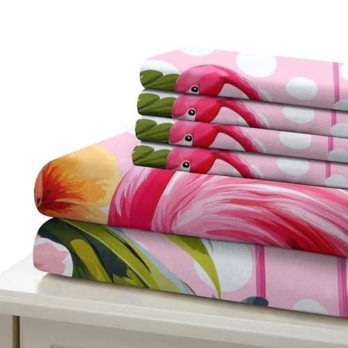 Parure de lit 3 pièces microfibre douce anti-plis pour grand lit