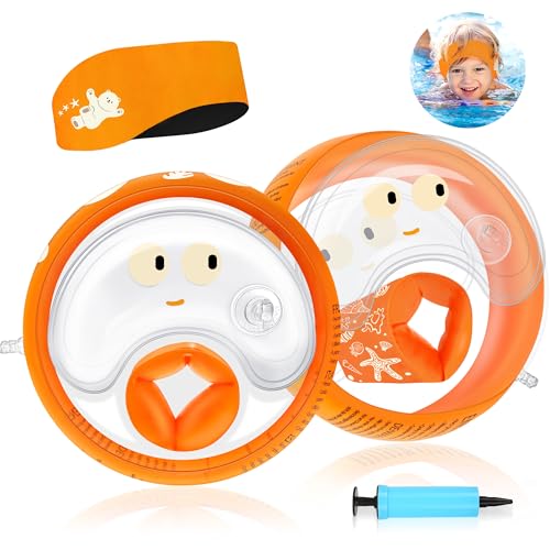 MutoToy Schwimmflügel mit Schwimmen Stirnband, Aufblasbare Schwimmflügel...