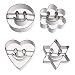 Produktbild Smartfox 4tlg. Ausstecher Ausstechformen Plätzchenformen Set Happy Faces aus Metall