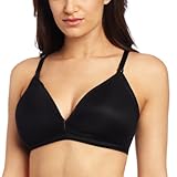 Bella Materna Women's Maternity Plunge Wire Free T-Shirt Nursing Bra, Black, Small