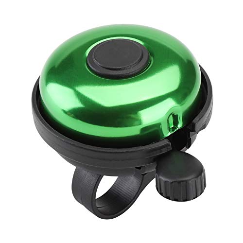 Paliston Sonnette de Vélo Aluminum Cloche de Vélo Classique pour Adultes Enfants Garçons et Filles Vert Cover