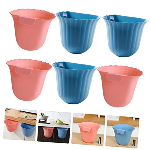Alipis juego 6 cestos de basura colgantes para cocina miniatura 5