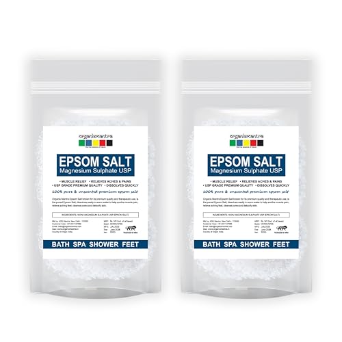 (MgSO₄) Organix Mantra Epsom Bath Salt Crystal and Bath | Fo...