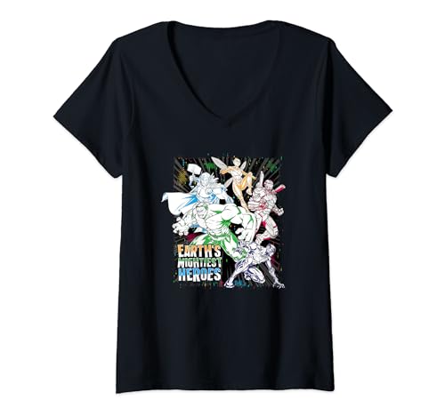 T-shirt Avengers femme multicolore pour vos sorties pop culture et moments détente