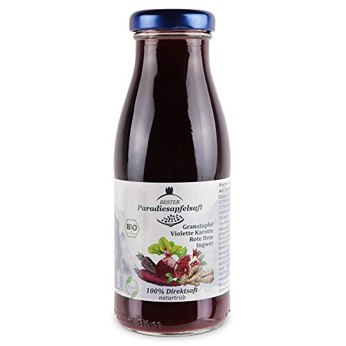 Granatapfel-Violette Karotte-Rote Bete-Ingwer - 100% Bio-Direktsaft (naturtrüb) - 12 x 250 ml Cover