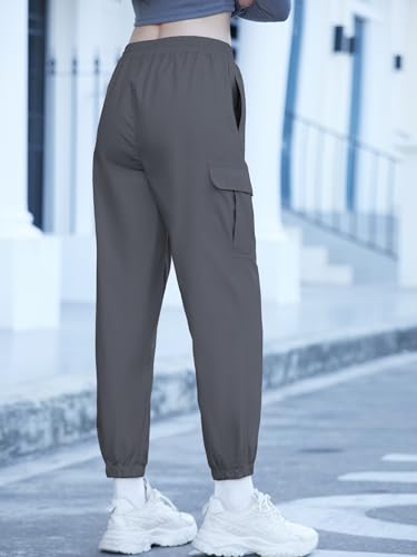 Image of SANGTREE Girls & Womens Drawstring Cargo Jogger Pants,3 Years - Women 3XL