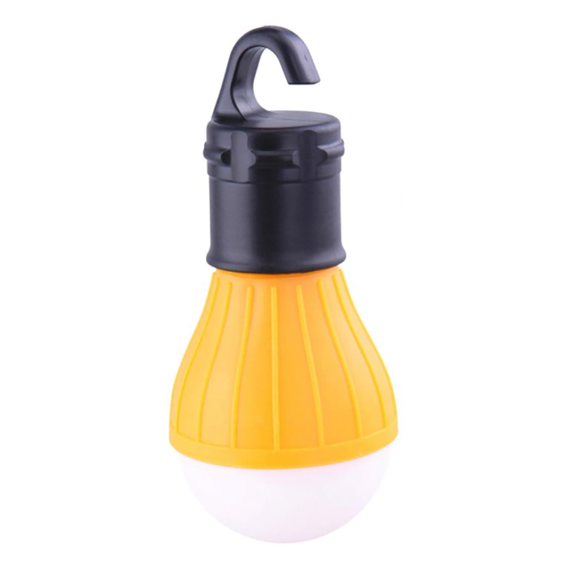 Portable Outdoor 3 LED Camping Lantern Hanging Camp Light Bulb for Tent Fishing(Red)