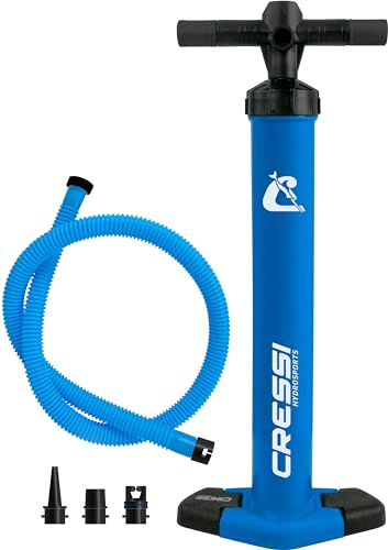 Cressi Welter High Pressure Inflation Hand Pump, Pompa Manuale Unisex Adulto, Blu (Blue), Taglia...