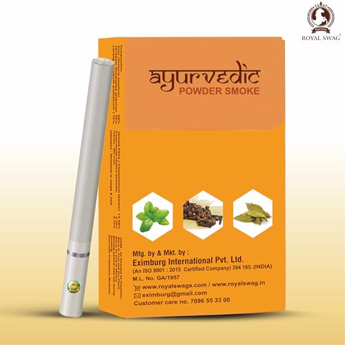 Image of ROYAL SWAG Ayurvedic & Herbal Cigarette, Combo Pack of Mint and Frutta Flavour Smoke (20 Stick Each) Nicotine Free & Tobacco Free Cigarettes - (40 Sticks)