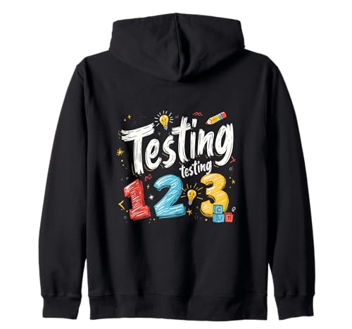 Prueba Maestro Camiseta Equipo Educación Sudadera con Capucha