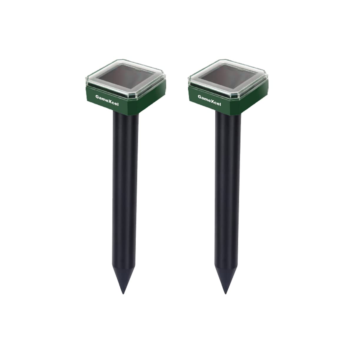 Solar Mole Repeller Gopher Repellent Ultrasonic Solar Powered 2pcs Pest Repeller for Mole Repeller Rodent Gopher Deterrent Vole Chaser for Lawn Yard & Garden of Outdoor Use 2 Packs