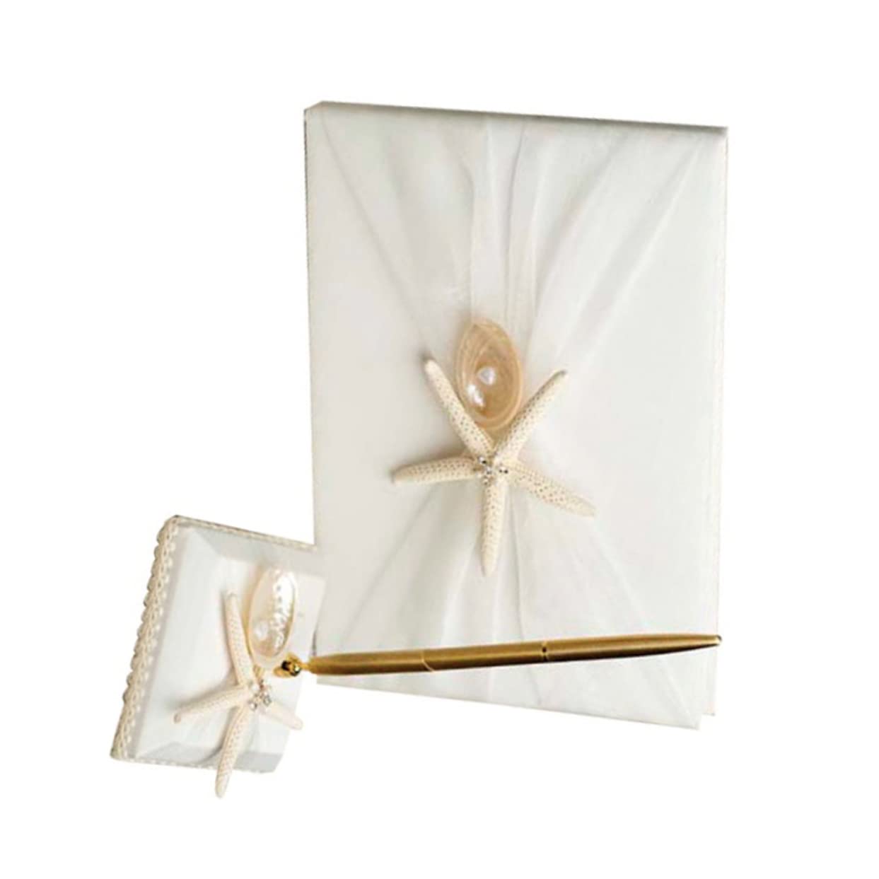 ifundom Libro Delle Presenze Per Matrimonio in Stile Spiaggia Libro Degli Ospiti Con Spazio Per Messaggi Realizzato in Accessorio Per Cerimonia