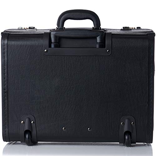 Alpine Swiss Rolling 17" Laptop Briefcase on Wheels Attache Lawyers Case Legal Size Black by alpine swiss - Image 6