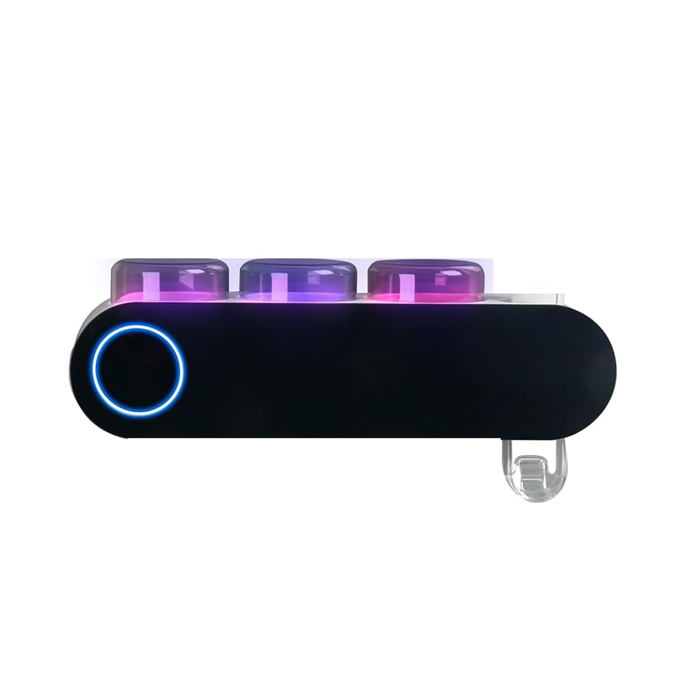 Jnchdghwa Wall Mounted Electric Toothbrush Holder with UV, 1 Pc Toothpaste Dispenser,and Smart Home Bathroom Accessory