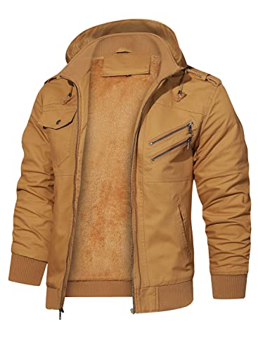 Veste militaire homme contre le froid doublée polaire épaisse