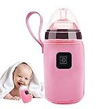 Tragbarer Flaschenwärmer Für Schnelle Aufwärmung,konstante Temperatur,zum Stillen Der Nacht,Baby Flaschen Wärmer Babykostwärmer USB Heizung Muttermilchwärmer Tasche Milch Heizbeutel Für Reisen
