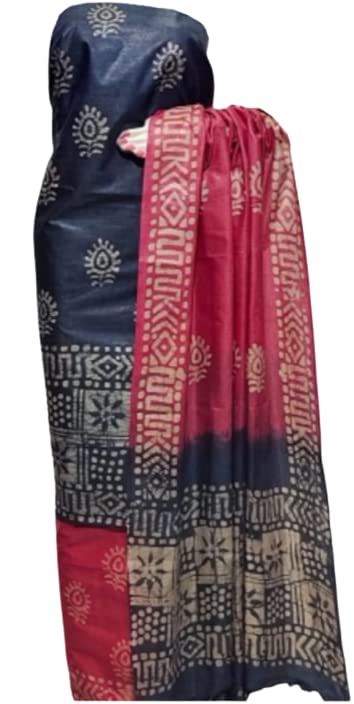 HAIDER ALI AND SONSWomen's Cotton Silk Batik Print Unstitched Salwar Suit Dress Material With Duputta_05