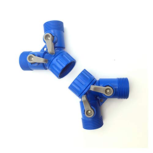 Conector rápido Tipo Y G3/4" con válvula de control para riego de jardín pack de 20 piezas 5