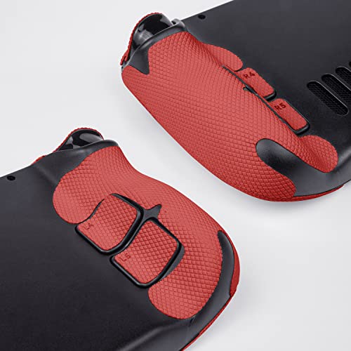 Image of TALONGAMES Controller Grips Compatible with Steam Deck OLED /Steam Deck Controllers, Anti-Slip, Sweat-Absorbent, Textured Skin kit, for Handle Grips, Buttons, Triggers, D-pad (Pro - Red)
