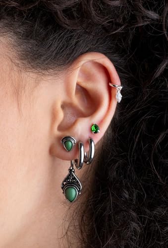 18GA 316L Stainless Steel 3mm Thick Hinged Round Hoop Earrings, Sold as a Pair4