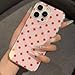GOKAR Polka Dot Phone Case Retro Cute Aesthetic Vintage Classic Phone Case Compatible with for iPhone 14, Pink