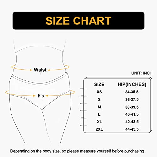 Innersy Womens Underwear Cotton Hipster Panties Regular & Plus Size 6-Pack(Medium,Bright Basics) #TOP5