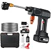 Portable Cordless Pressure Washer, Cordless Pressure Washer Battery Powered, 48V 4.0 Ah, Portable Car Pressure Washers with 6-in-1 Nozzle for Car Home Patio Floor Fence Deck (A Set)