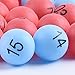 STOBOK Printed Pong Balls 100 Pcs 4cm White Numbered for Party Pong and Entertainment
