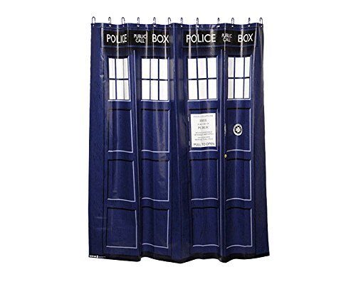 ThinkGeek Dr Who Tardis Shower Curtain