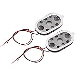 uxcell 1W 8 Ohm Mini DIY Magnetic Speaker Replacement Loudspeaker 15mmx24mm for Electronic and Navigator 2pcs