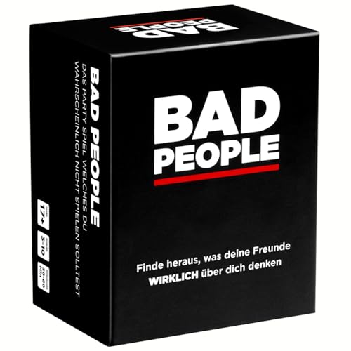 BAD PEOPLE Dyce Games Deutsch | Spieleabend Erwachsene lustig | was Denken die Anderen &uuml;ber Dich? | Partyspiele | 3 verr&uuml;ckte Spielvarianten | Gesellschaftsspiele | F&uuml;r 3-10 Spieler ab 17 Jahren