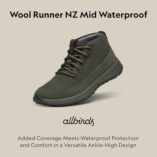 Image of Allbirds Men's Wool Runner NZ Mid Waterproof, Comfortable Mid-Cut Sneaker with Traction
