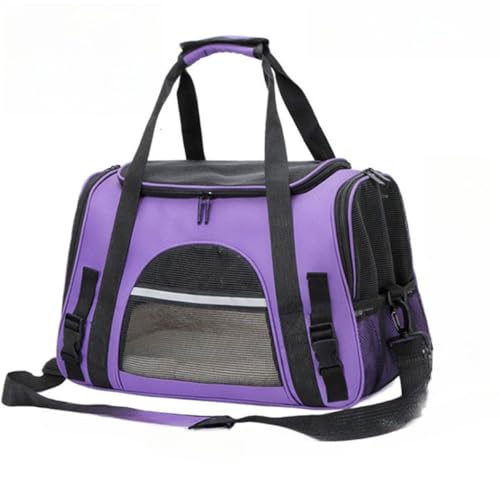 Ladfrol 猫 キャリー猫キャリーバッグ クッション付き ペットバッグ クッション付き 3用途 ショルダーバッグ 猫用 小型犬用 コンパクト 軽量 バッグ 犬猫用 リュック 大容量 犬キャリーショルダーバッグ コンパクト ペットの飛び出し防止 折りたた