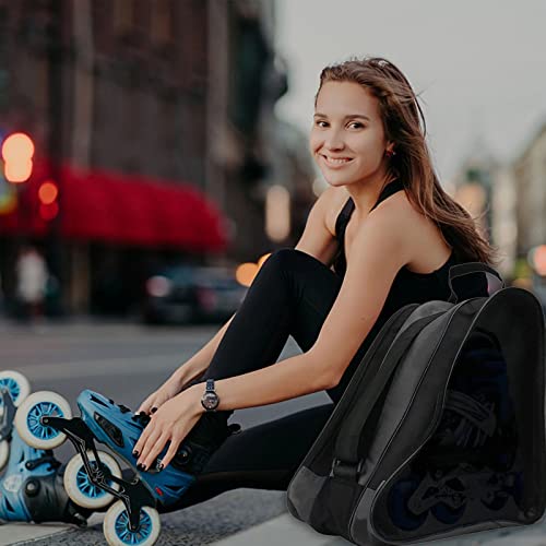 GLAITC Bolsa en línea, bolsa para patines de esquí, bolsa para botas de esquí con correa de transporte ajustable, bolsa de patinaje sobre hielo, bolsa, patines en línea, bolsa unisex para patines de - imagen 7