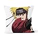 Housse de Coussin taie Naruto animé Home Chambre Coussin décoratif Taille 16x16 Pouces 40x40cm