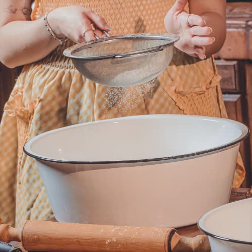 Granite Ware 322058 Stackable, Multi Use Bowls - Enameled Steel Dish Pan Set thumb #4