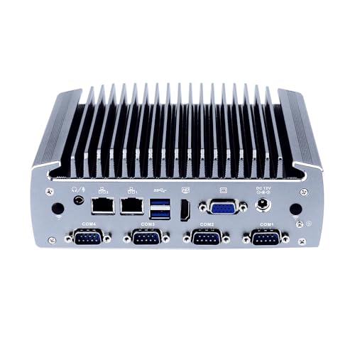 PC Industrial Fanless Intel Core i7 con 6 puertos COM y doble LAN Barebone IX10