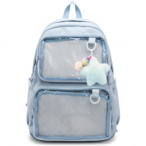 Mochila Ita para convenciones de anime y viajes con diseño de estrella kawaii
