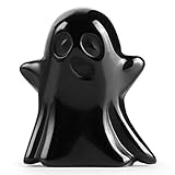 Artistone 2" Black Obsidian Crystal Ghost Figurine Natural Gemstone Hand Carved Statue for Halloween