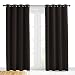 NICETOWN Energy Smart Thermal Insulated Solid Grommet Blackout Curtains/Drapes for Living Room (2 Panels,42 inches x 84 inches,Toffee Brown)