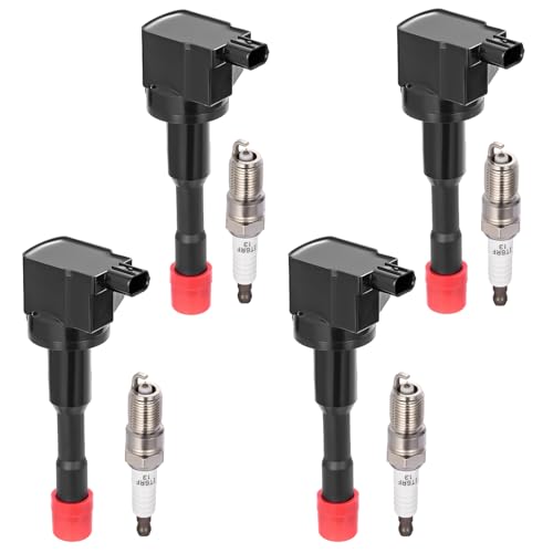 Image of BDFHYK Ignition Coil UF374 and Spark Plug 5325 for Honda Civic 2003-2011