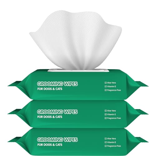 image for COCOYO Disposable Wet Wipes for Dogs & Cats I 300 Wipes for Cleaning a