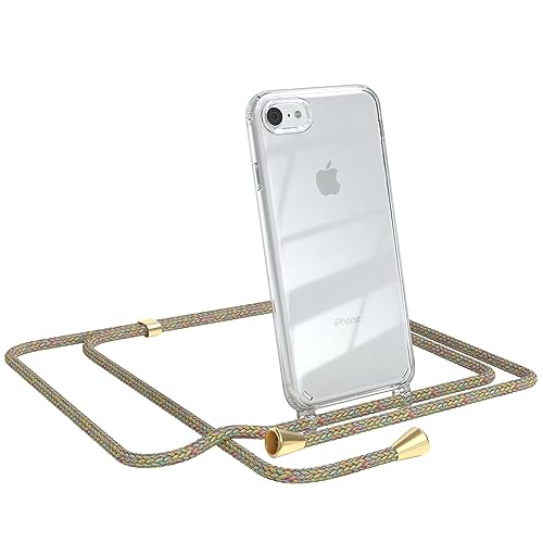 EAZY CASE catenella telefonica compatibile con Galaxy S21 5G custodia telefonica con cordino, cordino telefonico, elegante catenella con custodia per smartphone, Grigio Scuro