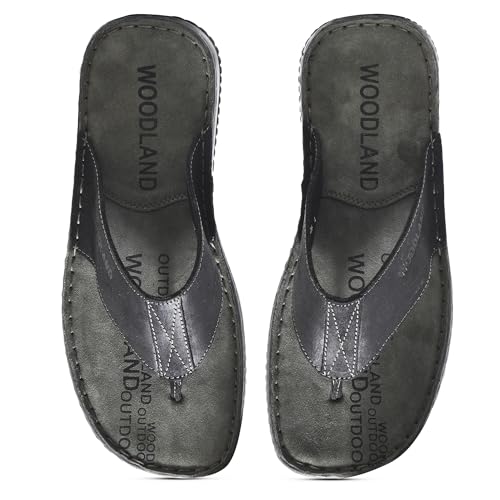 Image of Woodland Men's Leather Slippers
