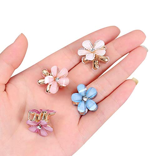 ANNA CREATIONS latest Korean fashion Style Flower Lock Hair Clip Pin mini Clutcher Hair Accessories set For Women And Girls (8 Pcs) - Image 2