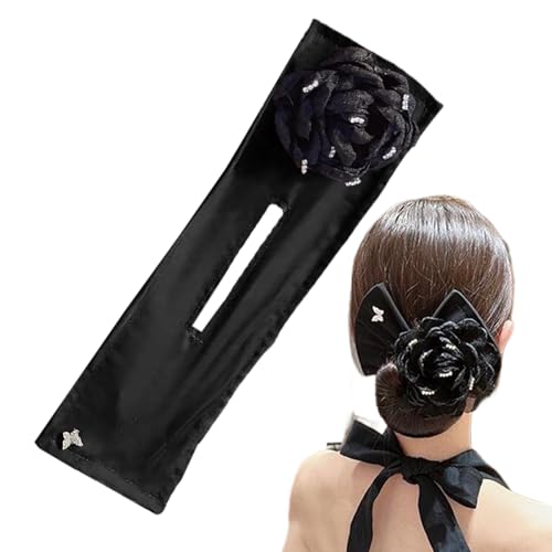 Fmzrbnih Chouchous à cheveux - Fabricant pour femmes - Machine à cheveux en tissu - En forme de fleur - Accessoire féminin - Bijou de mode - Facile à enrouler pour...