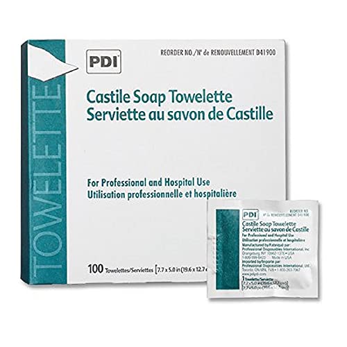Pdi Inc. Pyd41900 Castile Soap Towelettes, 100/Box,Pdi Inc. - Box 100